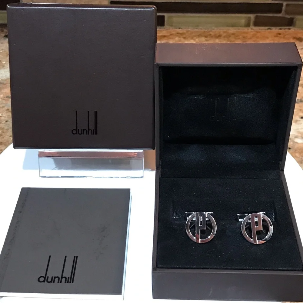 Dunhill Silver Ag925/Steel Cuff Links 🔥